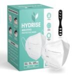 HYDRISE Nonwoven Fabric (Pack of 40 Premium N95 Mask For Men and Women with Mask Adjusters - Washable mask - Reusable mask - Pollution Mask - Protection Mask - Advanced Filtration (White)