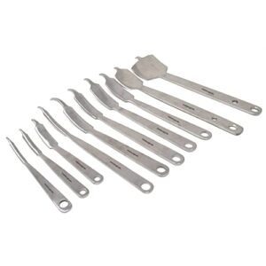 IS IndoSurgicals Hohmann Retractors, Bone Lever/Bone Elevator (6mm Wide, Short Narrow Point, Length 160mm)
