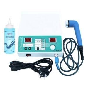 Physiogears Digital Unit Ultrasound Whole_Body Physiotherapy Machine For Pain Relief, Corded Electric Body Massager, Simple White