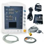 OTICA CMS 5100 Patient Monitor for Hospitals | Measures Heart Rate, SpO2, Arm Blood Pressure, Temperature | Vital BP Monitor for Patient (CMS 5100 with Adult Accessories), Multicolor
