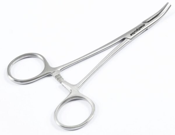Medipulse Stainless steel Mosquito Forceps Artery Forceps Curved Surgical Instrument Stainless Steel 4"" 5"" 6"" 8"" (Pack of 1 Pc) (5 Inch)