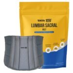 TATA 1MG Lumbar Sacral Belt for Relief from Back Pain and Muscle Spasms | With 5 Flexible Splints for Optimal Lower Back and Waist Support