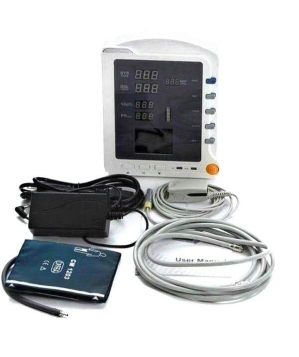 TenTabs CMS 5100 (Original) 3 Para Patient Monitor (With Adult Probes) | Measures SPO2, NIBP, Pulse Rate, Temperature | TFT LCD Display | Suitable For Adult PatientsTenTabs CMS 5100 (Original) 3 Para Patient Monitor (With Adult Probes) | Measures SPO2, NIBP, Pulse Rate, Temperature | TFT LCD Display | Suitable For Adult Patients