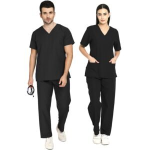 IS IndoSurgicals Unisex Scrub Suit for Surgeons, Hospital OT Dress (4XL, Grey)
