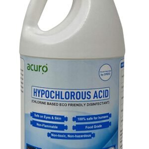 acuro HYPOCHLOROUS ACID: DRDO recommended & EPA approved Eco friendly disinfectant | Safe for Skin (1ltr)